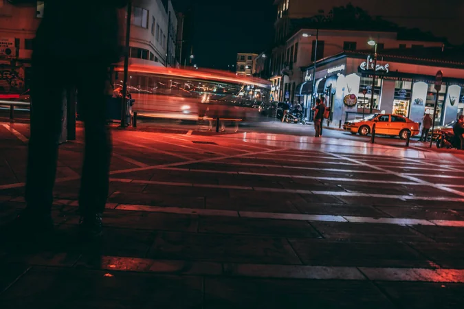 Athens at night