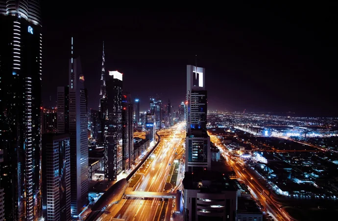 Dubai at night