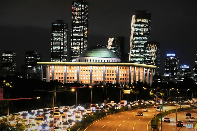 Seoul at night