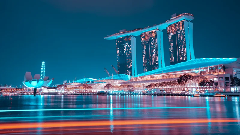 Singapore at night